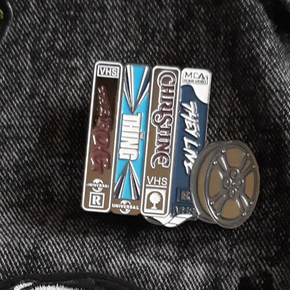 SOLD! Nosferatu pt.2! Horror movie lovers acid washed denim- CLAIMED! - Picture 3 of 16